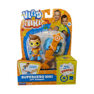 Vlad & Niki Action Figure Set Superhero Vlad with Catapult Playset NEW SEALED!